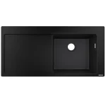Кухонна мийка Hansgrohe S514-F450 1050х510 поличка зліва, Graphiteblack (43314170) - Фото 1
