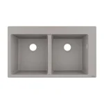 Кухонная мойка Hansgrohe S510-F770 770х510 на две чаши 370/370, Concretegrey (43316380) - Фото 1
