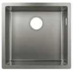 Кухонная мойка Hansgrohe S71 S719-U450  под столешницу 450х440, stainless steel (43426800) - Фото 1