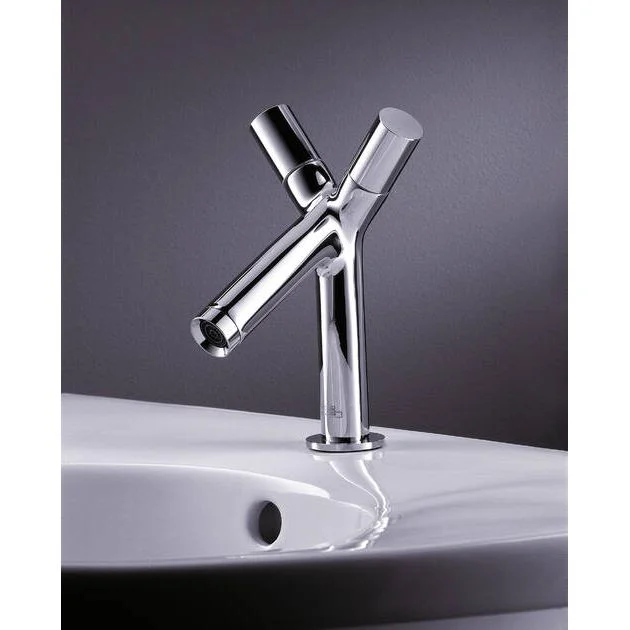 Змішувач AXOR Starck 130 Pin для умивальника, Brushed Nicel (10030820) - Фото 2