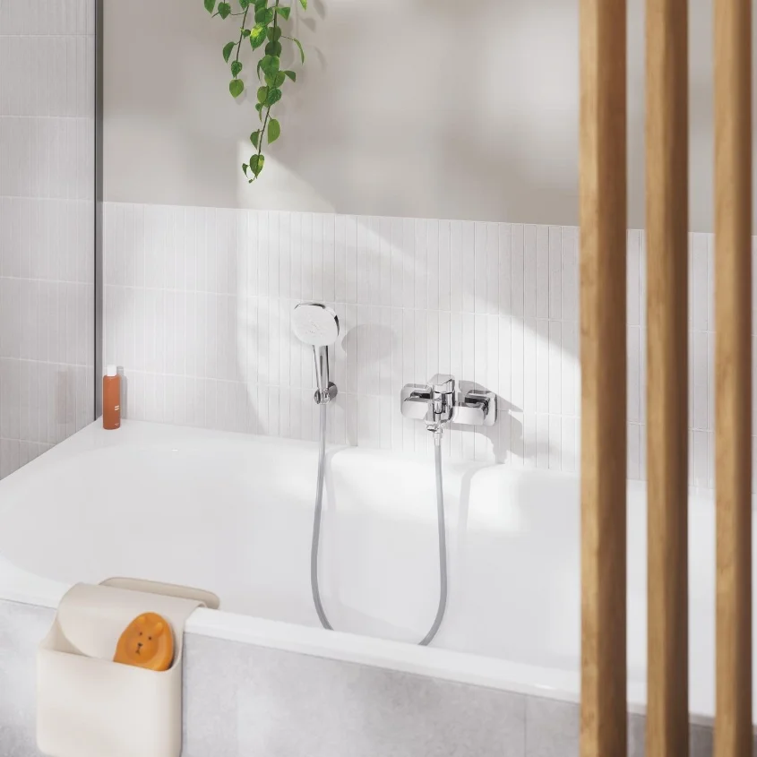 Смеситель для ванны Grohe Cubeo однорычажный, хром (1018130000) - Фото 2