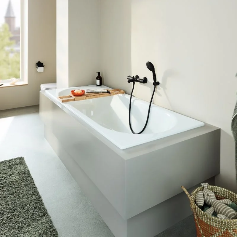 Термостат для ванни Grohe Grohtherm 800 чорний матовий (1022032430) - Фото 3