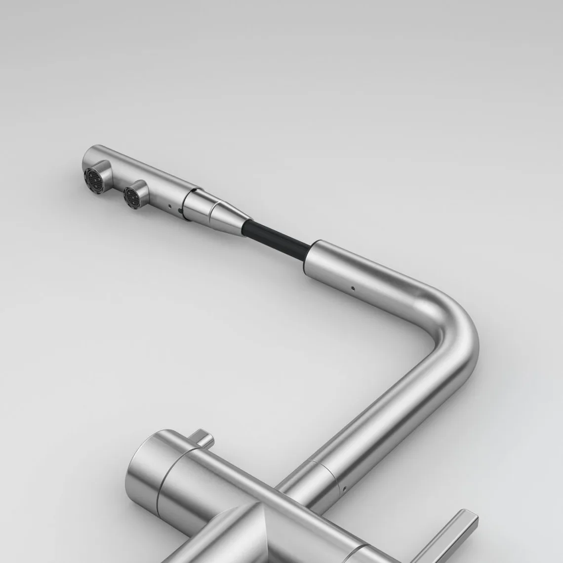 Змішувач для кухні Franke Atlas Neo Clear Water Pull Out, витяжний, нержавіюча сталь, AISI 304 (120.0758.155) - Фото 2
