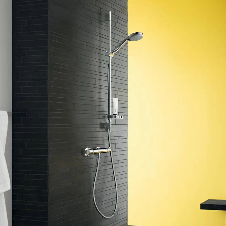 Термостат для душа Hansgrohe Ecostat, черный матовый (13116670) - Фото 2