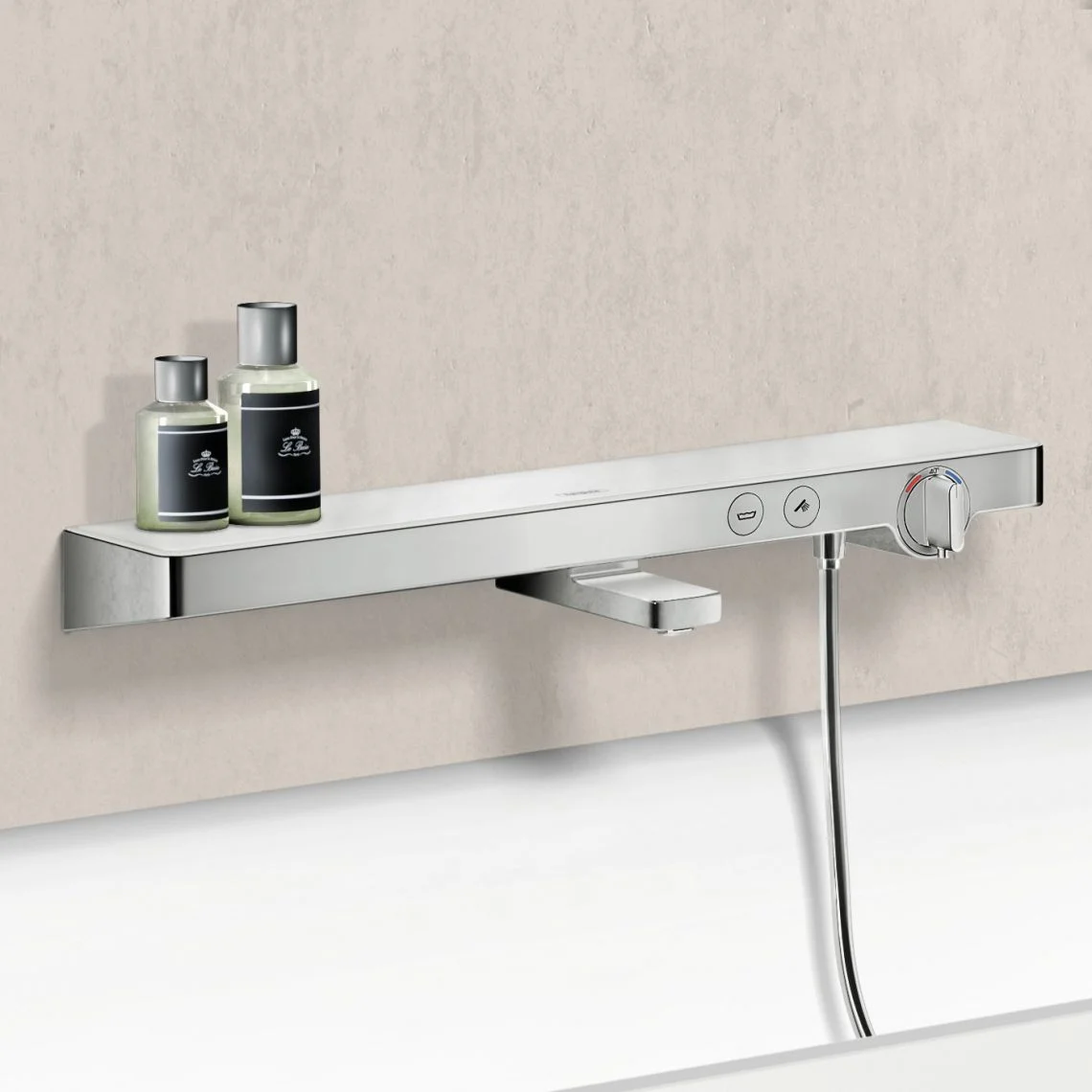 Термостат для ванны Hansgrohe ShowerTablet Select 700 мм, хром/белый (13183400) - Фото 2