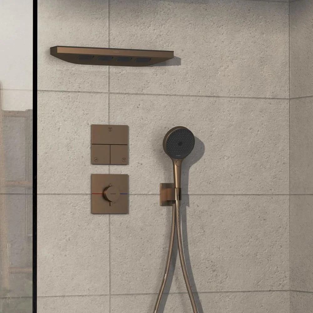 Термостат скрытого монтажа Hansgrohe ShowerSelect Comfort E HighFlow, Brushed Bronze (15574140) - Фото 2
