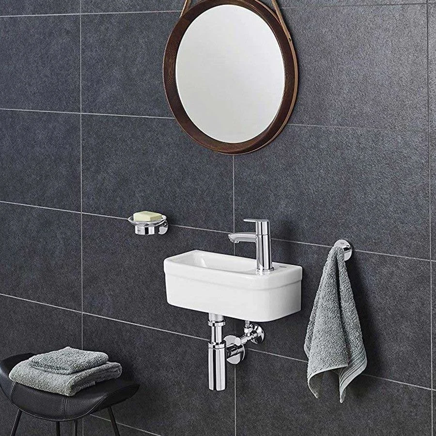 Смеситель для умывальника Grohe Eurostyle Cosmopolitan, без донного клапана, хром (23039002) - Фото 2