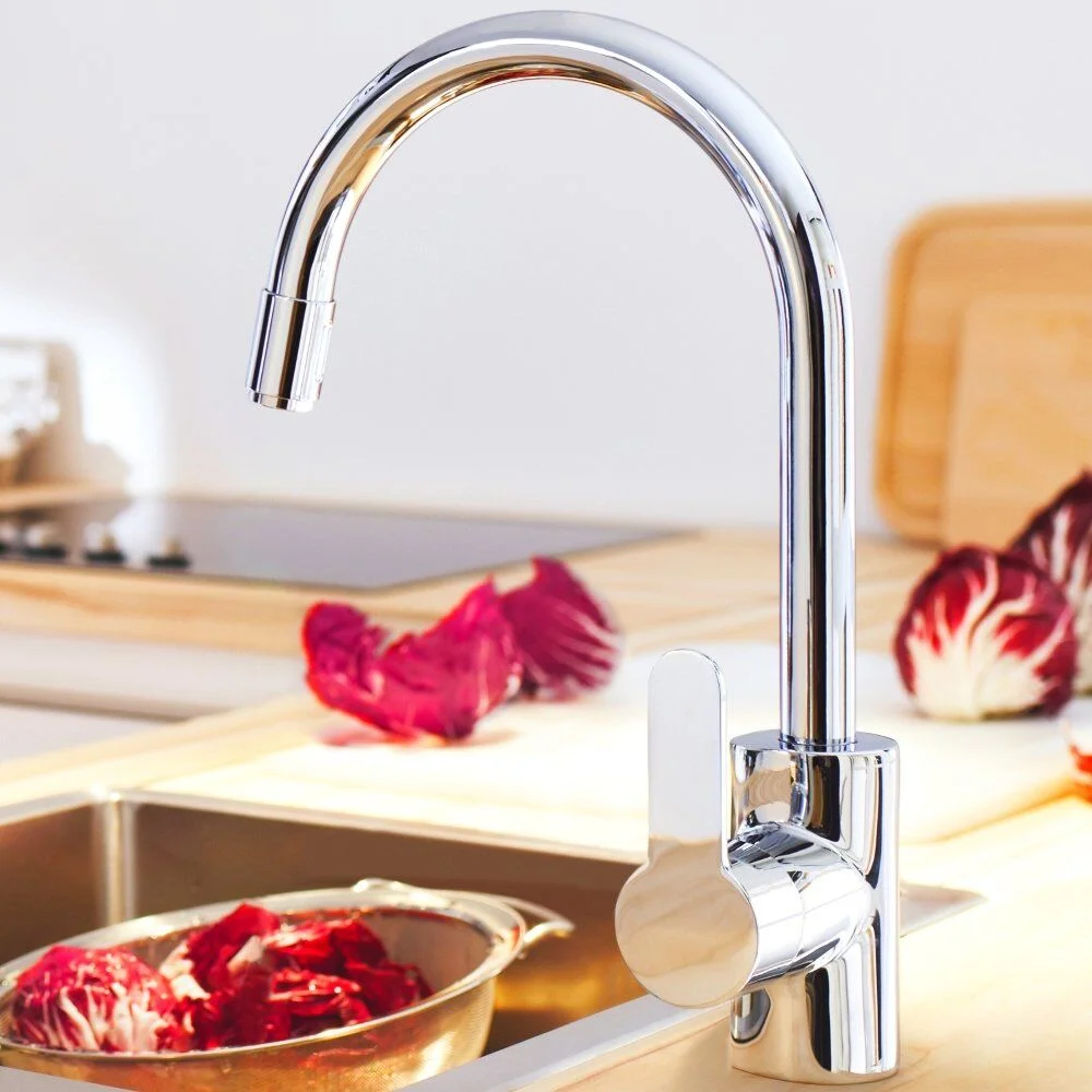 Смеситель для умывальника Grohe Eurostyle Cosmopolitan с донным клапаном, хром (23043002) - Фото 2