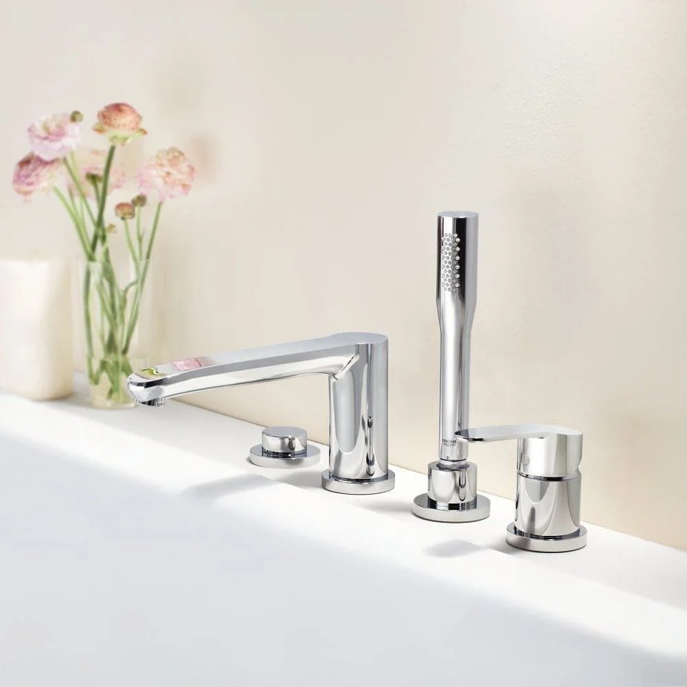 Смеситель для ванны Grohe Eurostyle Cosmopolitan однорычажный на 4 отверстия, хром (23048003) - Фото 2