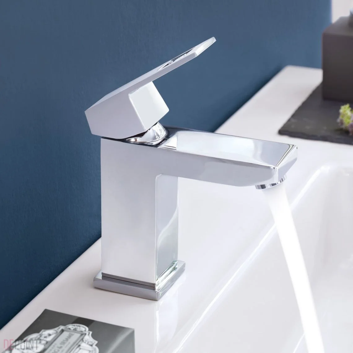 Смеситель для умывальника Grohe Eurocube S-Size, без донного клапана, хром (2313200E) - Фото 2