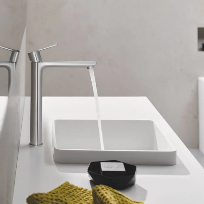 Смеситель для умывальника Grohe Linerae New XL-Size, суперсталь (23405DC1) - Фото 2