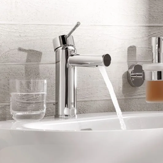 Смеситель для умывальника Grohe Essence New S-Size с донным клапаном, хром - Фото 3