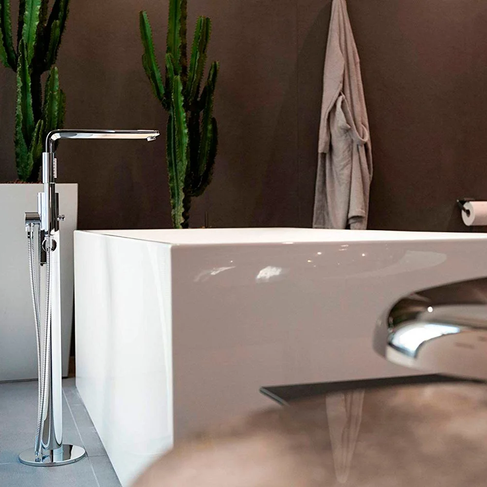Смеситель для ванны Grohe Lineare New, отдельно стоящий, хром (23792001) - Фото 3