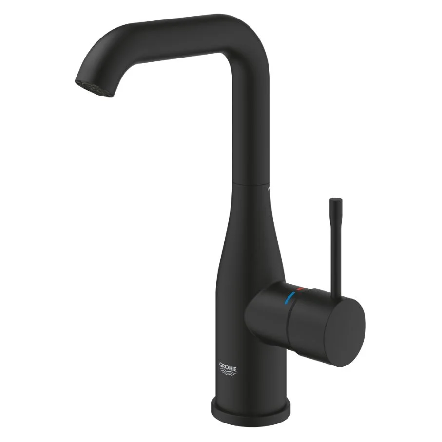 Смеситель для умывальника Grohe Essence New L-Size, черный матовый (24177KF1) - Фото 2