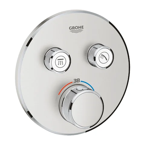 Термостат для душа скрытого монтажа Grohe Grohtherm SmartControl, внешняя часть, хром - Фото 2