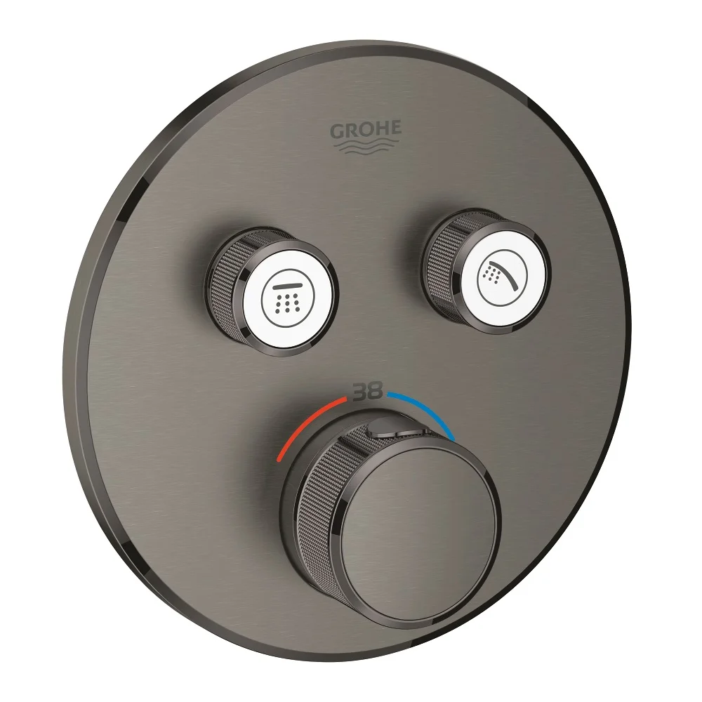 Термостат для душа скрытого монтажа Grohe Grohtherm SmartControl, внешняя часть, хром - Фото 3