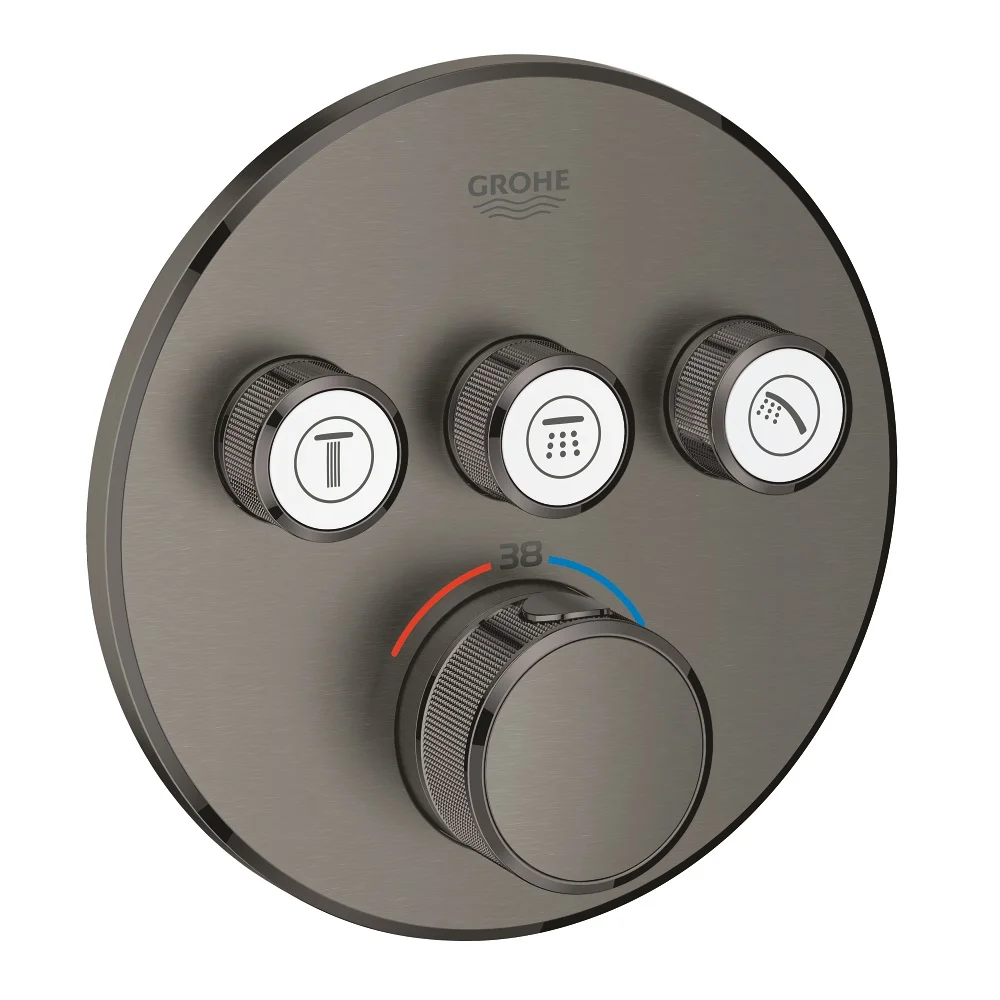 Термостат для  ванны скрытого монтажа Grohe Grohtherm SmartControl, внешняя часть, хром - Фото 3