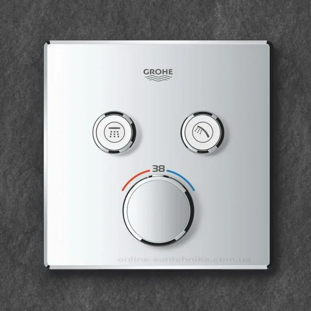 Термостат для душа скрытого монтажа Grohe Grohtherm SmartControl, внешняя часть, хром (29124000) - Фото 2