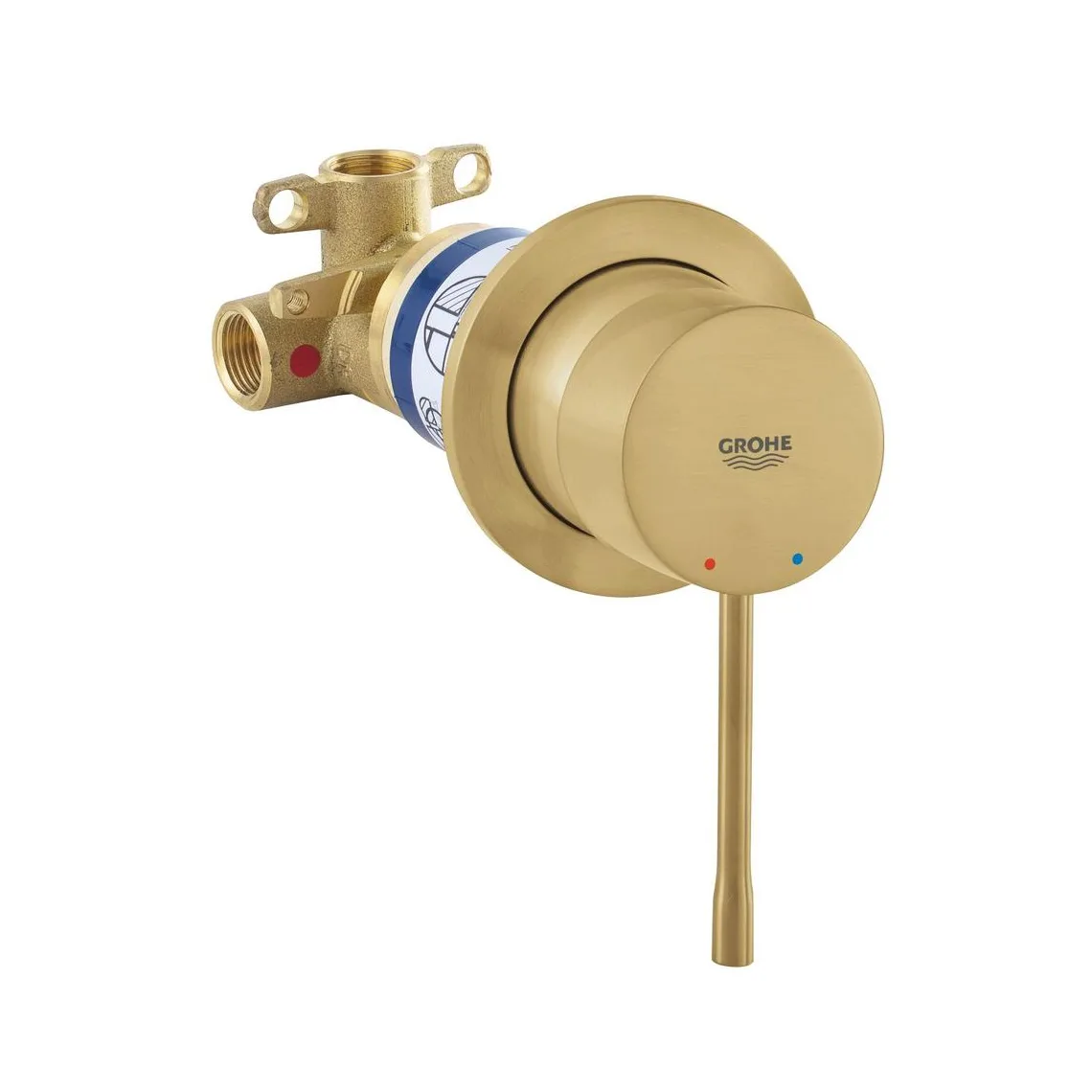 Смеситель для душа Grohe Essence однорычажный, скрытого монтажа, брашированное золото (29197GN0) - Фото 2