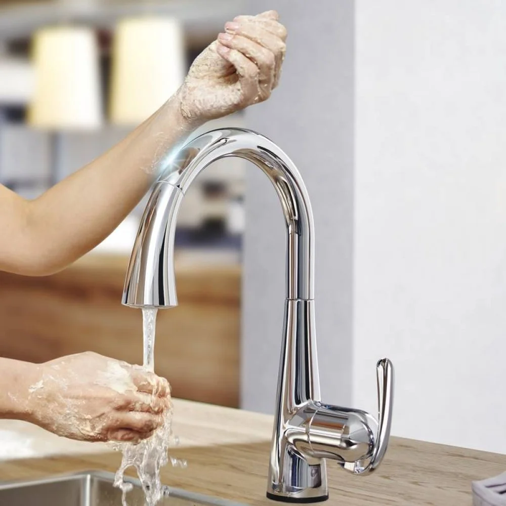 Смеситель кухонный сенсорный для мойки GROHE Zedra Touch (30219001) - Фото 3