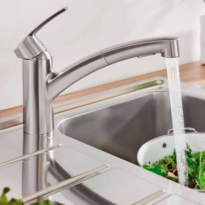 Смеситель для кухни Grohe Eurosmart , сталь (30305DC0) - Фото 2