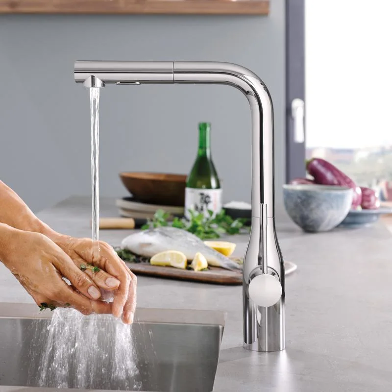 Смеситель сенсорный кухонный для мойки GROHE Essence FootControl (30311000) - Фото 2