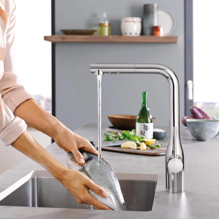 Смеситель сенсорный кухонный для мойки GROHE Essence FootControl (30311DC0) - Фото 3