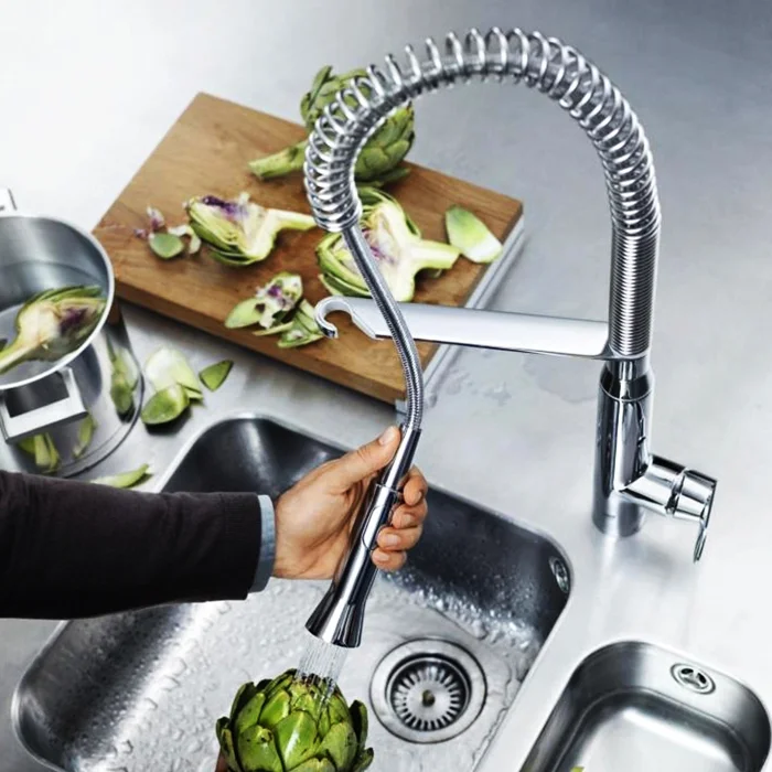 Смеситель кухонный сенсорный для мойки GROHE К7 FootControl (30312000) - Фото 3
