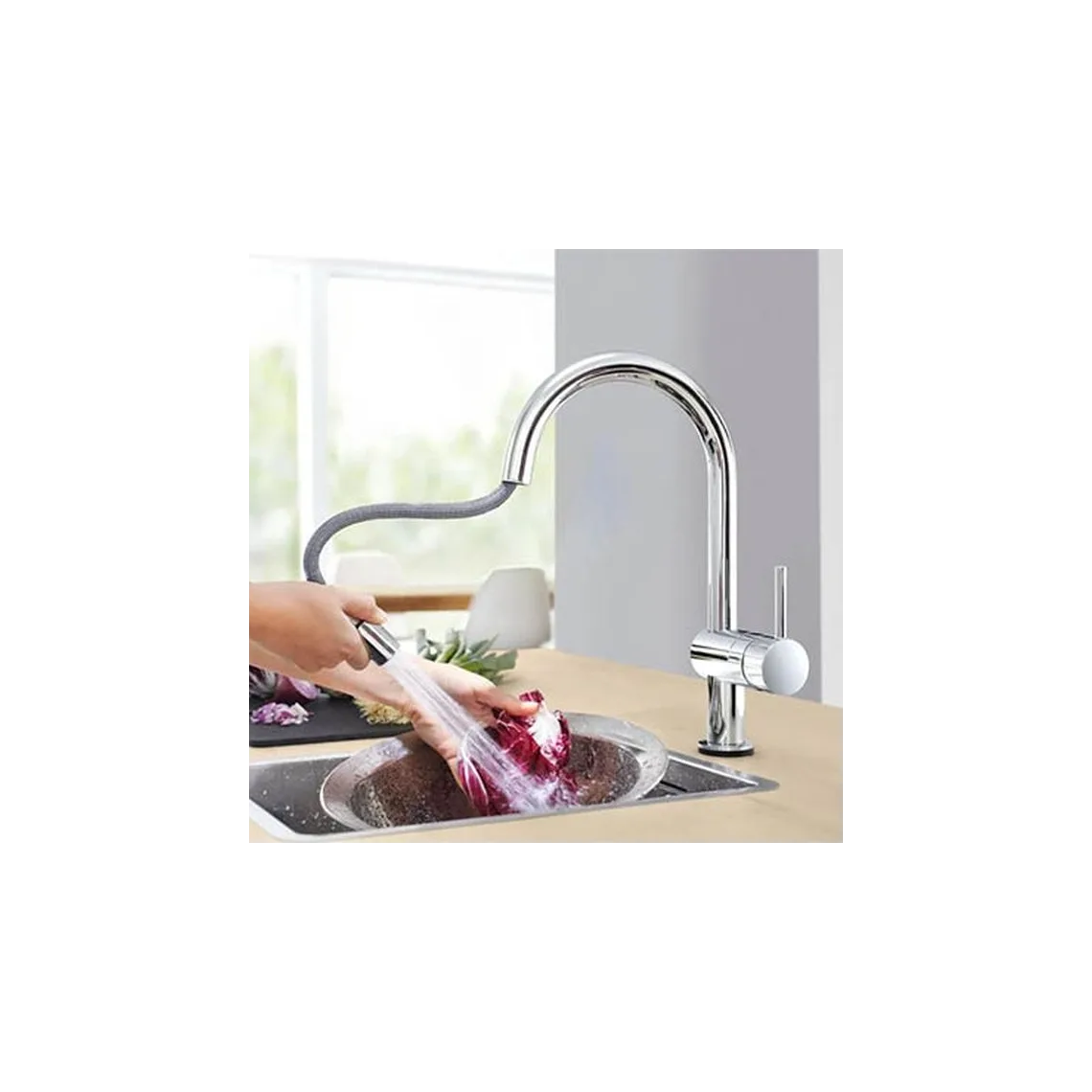Смеситель для кухни Grohe Minta Touch сенсорный, хром (31358002) - Фото 3