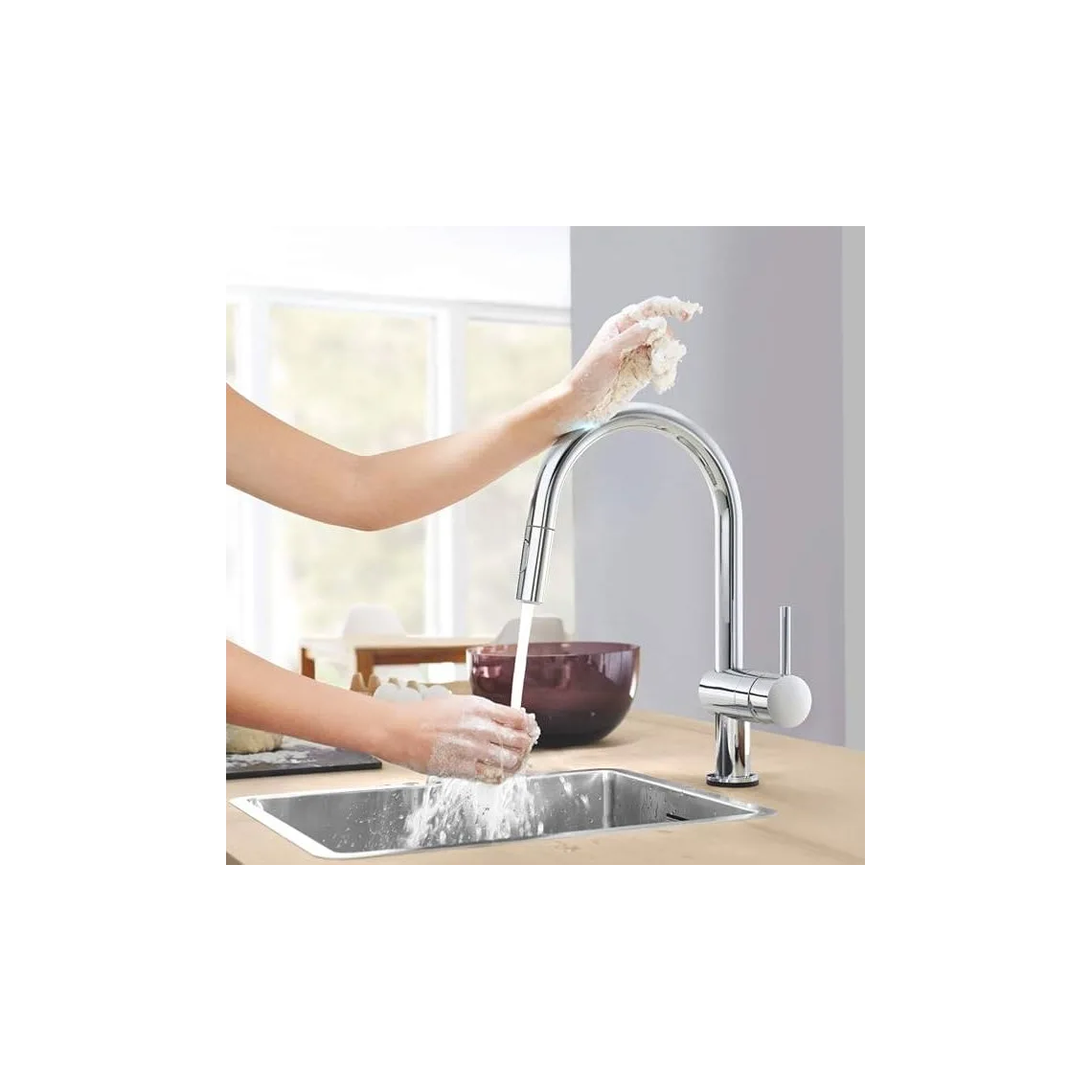 Смеситель для кухни Grohe Minta Touch сенсорный, хром (31358002) - Фото 2