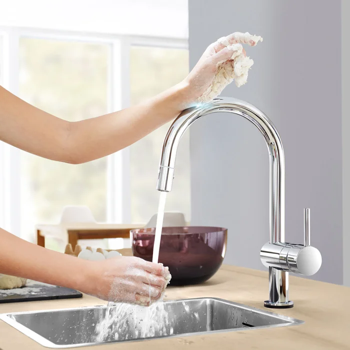 Смеситель кухонный сенсорный для мойки GROHE Minta Touch (31358DC1) - Фото 3
