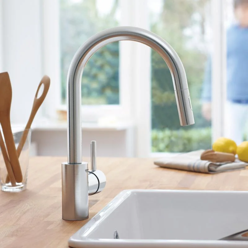 Змішувач для кухні Grohe Concetto, сталь (31483DC2) - Фото 2
