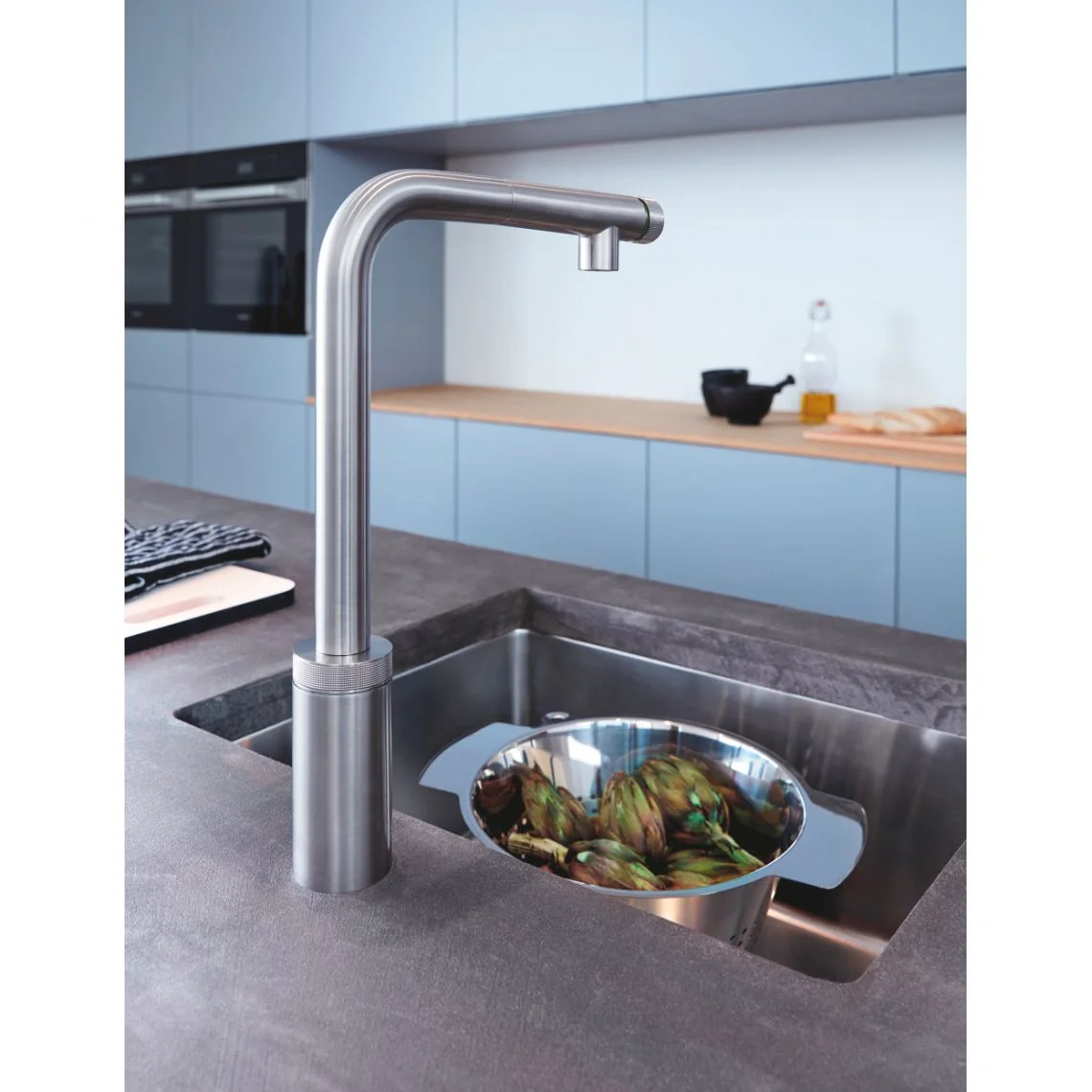 Змішувач для кухні Grohe Minta SmartControl, сталь (31613DC0) - Фото 2