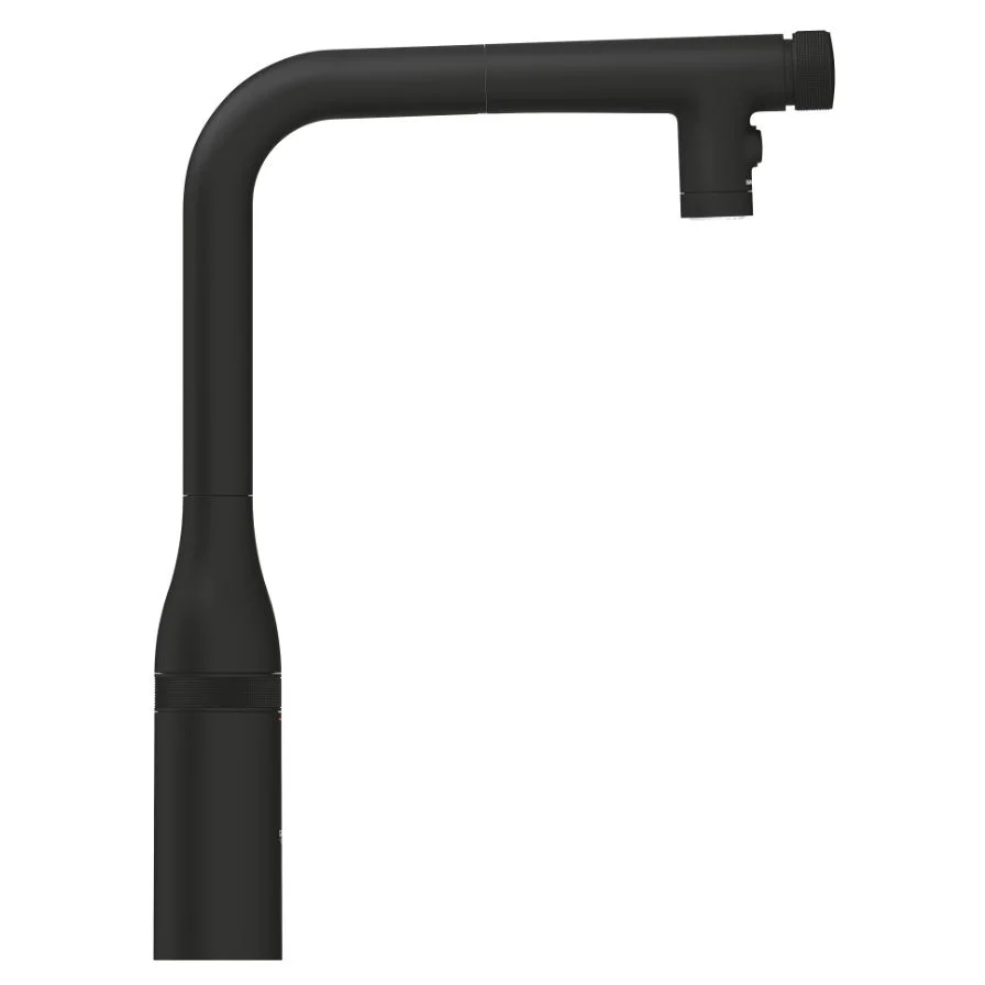 Смеситель для кухни Grohe Essence Smartcontrol с выдвижной лейкой, черный матовый (31892KF0) - Фото 2
