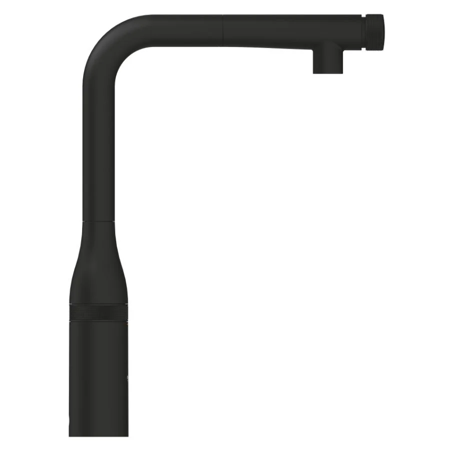 Смеситель для кухни Grohe Essence Smartcontrol с выдвижной лейкой, черный матовый (31928KF0) - Фото 2