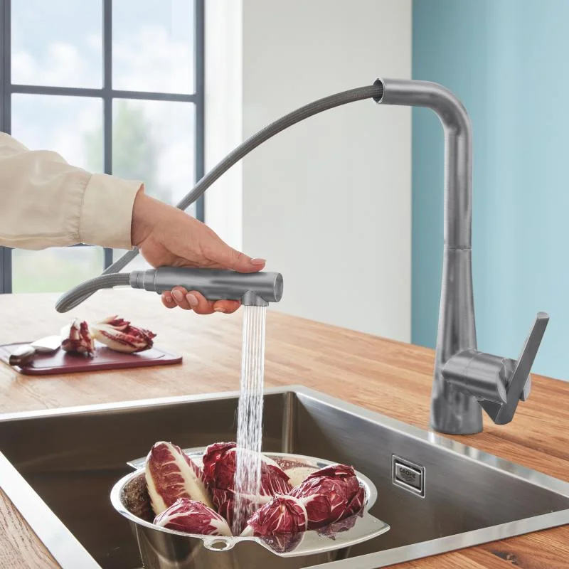 Смеситель кухонный Grohe Zedra , сталь (32553DC2) - Фото 3