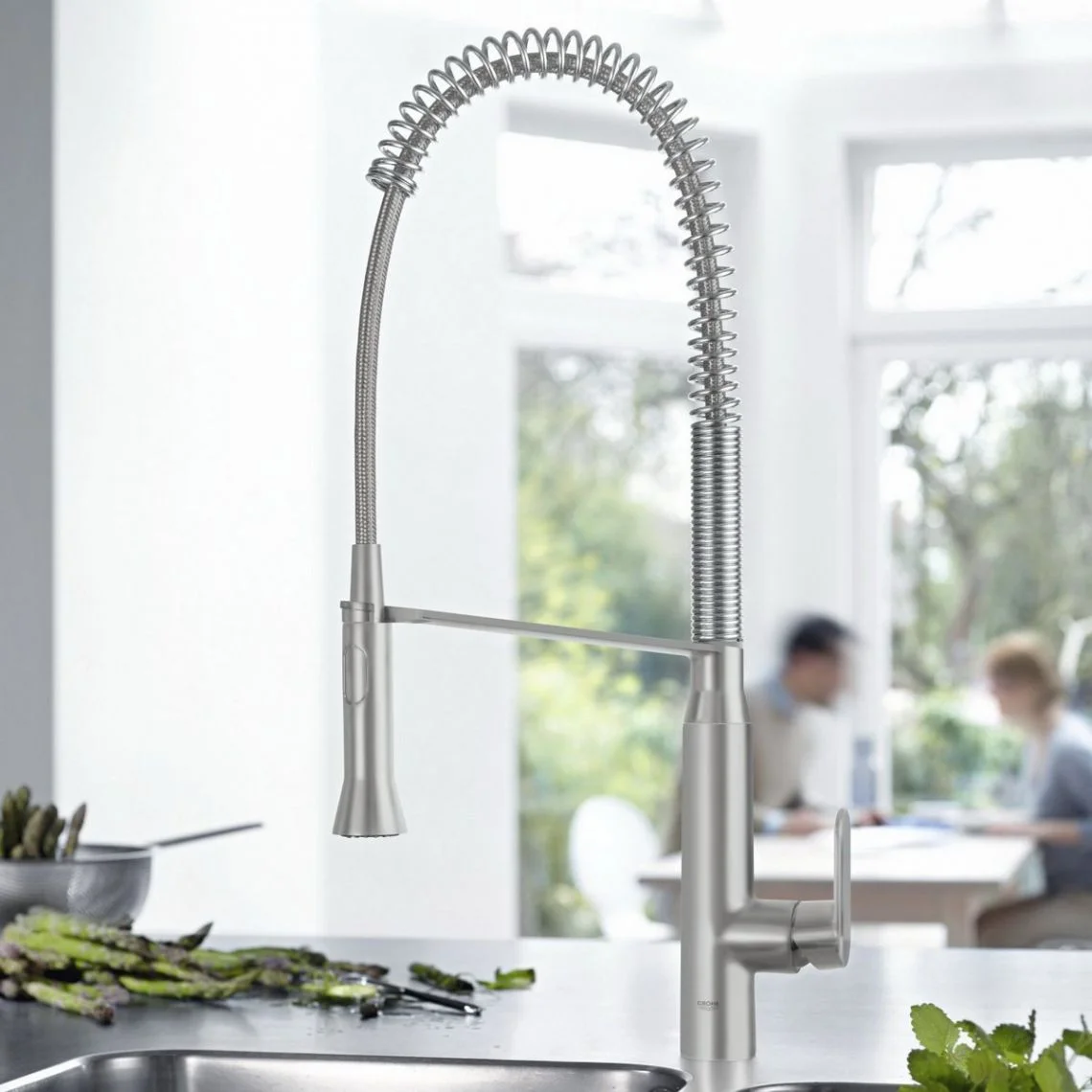 Смеситель для кухни Grohe K7, сталь (32950DC0) - Фото 2