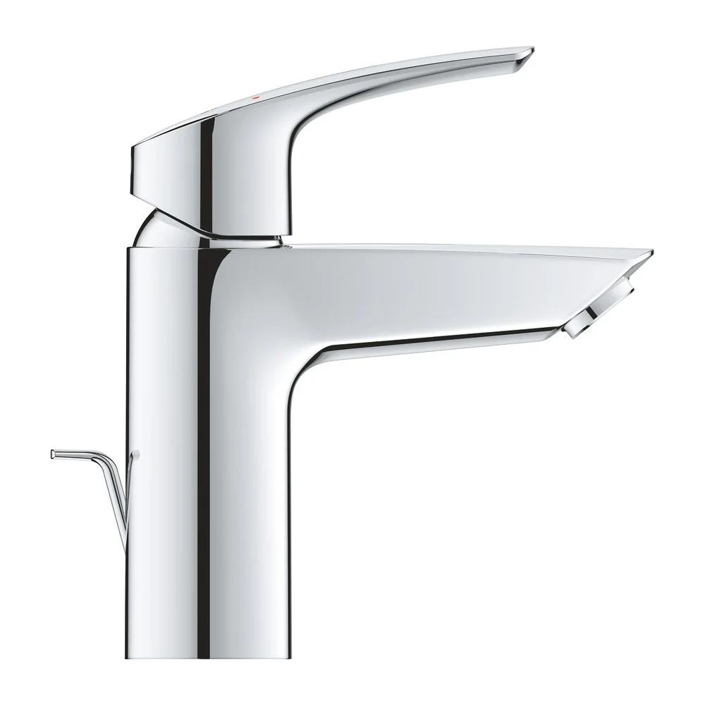 Смеситель для умывальника Grohe Eurosmart New S-Size с донным клапаном, хром (33265003) - Фото 2