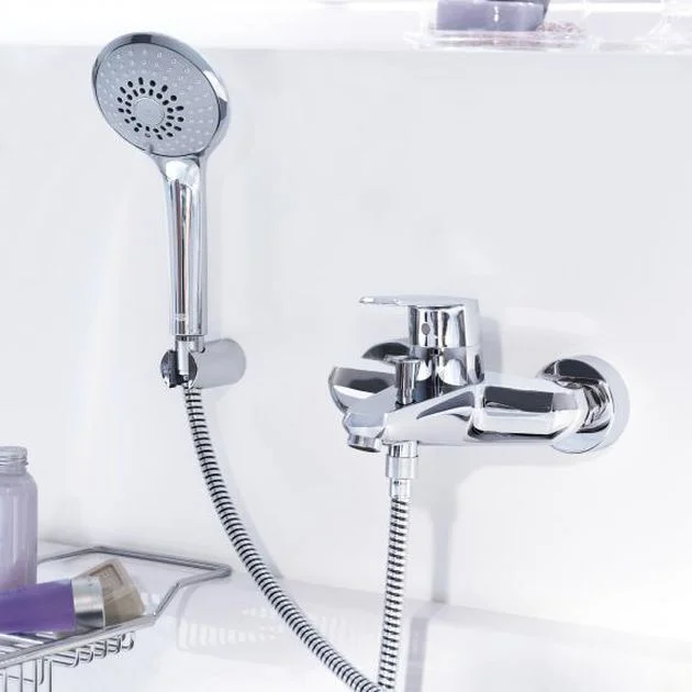 Смеситель для ванны Grohe Eurodisc Cosmopolitan с душевым гарнитуром, хром (33395002) - Фото 2