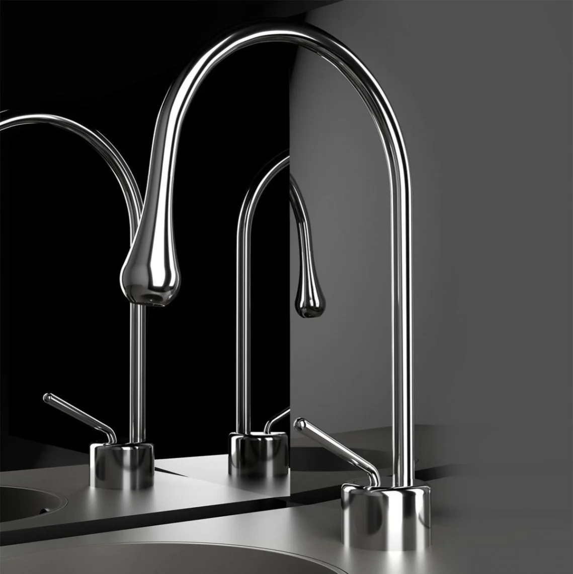 Змішувач для умивальника Gessi Goccia, хром (33601-031) - Фото 2