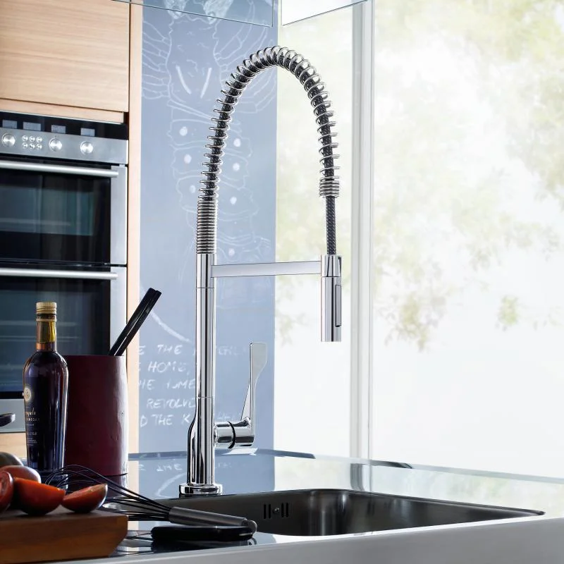 Смеситель для кухни AXOR Citterio 230 Semi-Pro, Stainless Steel (39840800) - Фото 2