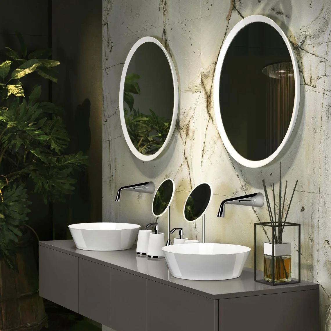 Смеситель для умывальника Gessi Cono, настенный, внешняя часть, Chrome (45088031) - Фото 2