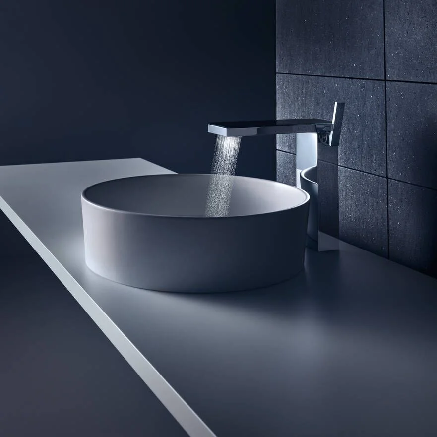 Смеситель для умывальника AXOR MyEdition 230, Chrome Black Glass (47020600) - Фото 2