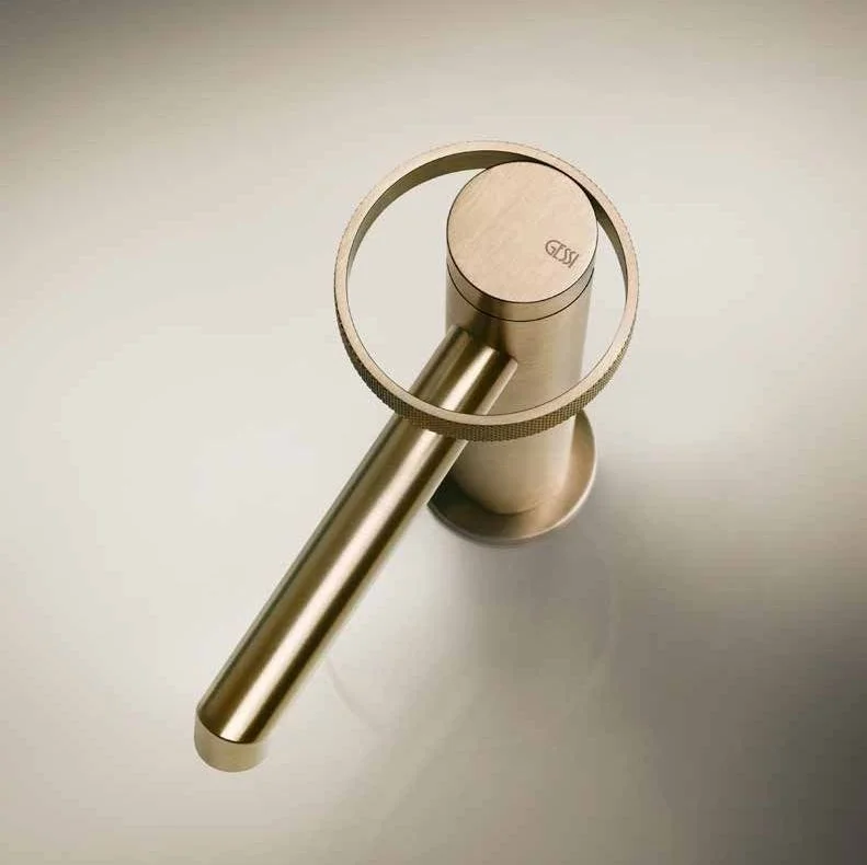 Смеситель для умывальника Gessi Anello, Bruched Brass PVD (63302727) - Фото 2