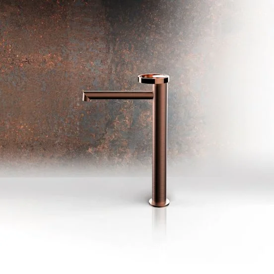 Смеситель для умывальника Gessi Anello, высокий, Copper Bruched PVD (63306708) - Фото 2
