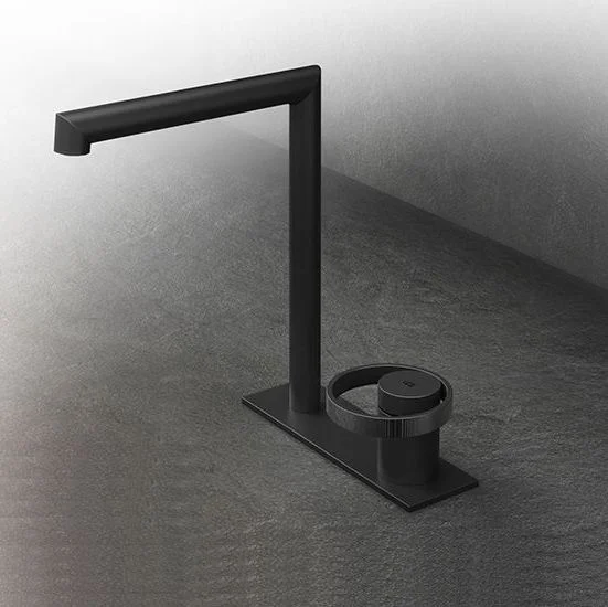 Смеситель для умывальника Gessi Anello, высокий, Black Metal Bruched PVD (63316707) - Фото 2
