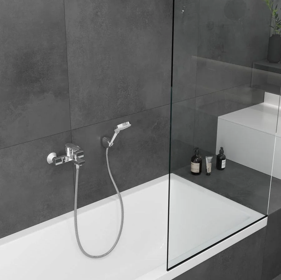 Змішувач для ванни Hansgrohe Vernis Shape, хром (71450000) - Фото 2