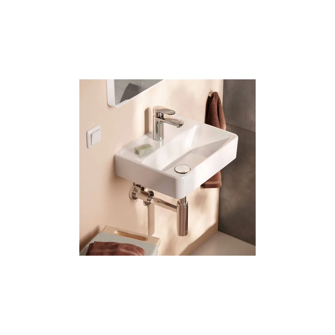 Смеситель для умывальника Hansgrohe Vernis Blend без сливного набора, хром (71580000) - Фото 2