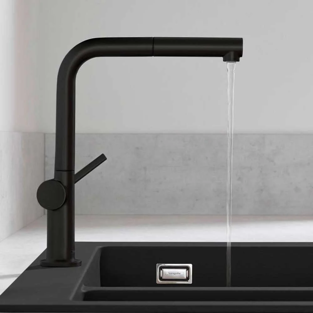 Смеситель кухонный Hansgrohe Talis 270, черный матовый (72840670) - Фото 2