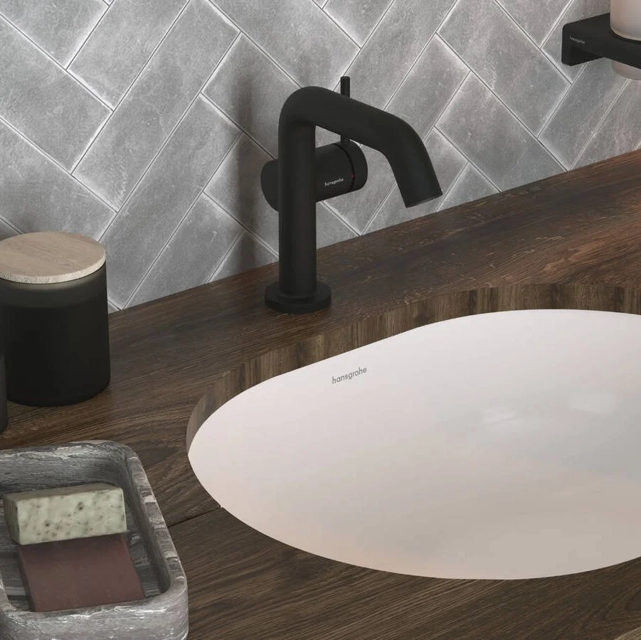 Смеситель для умывальника Hansgrohe Tecturis S 110 Fine CoolStart, Matt Black (73321670) - Фото 2